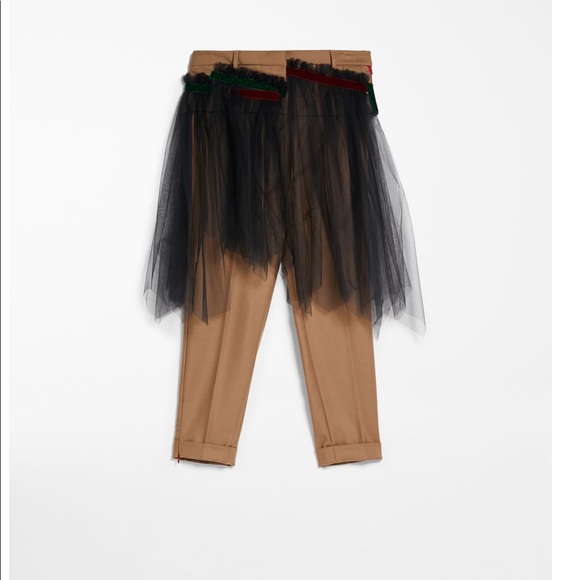 Max Mara Weekend Wool Flannel Trousers and Tulle - Picture 6 of 6
